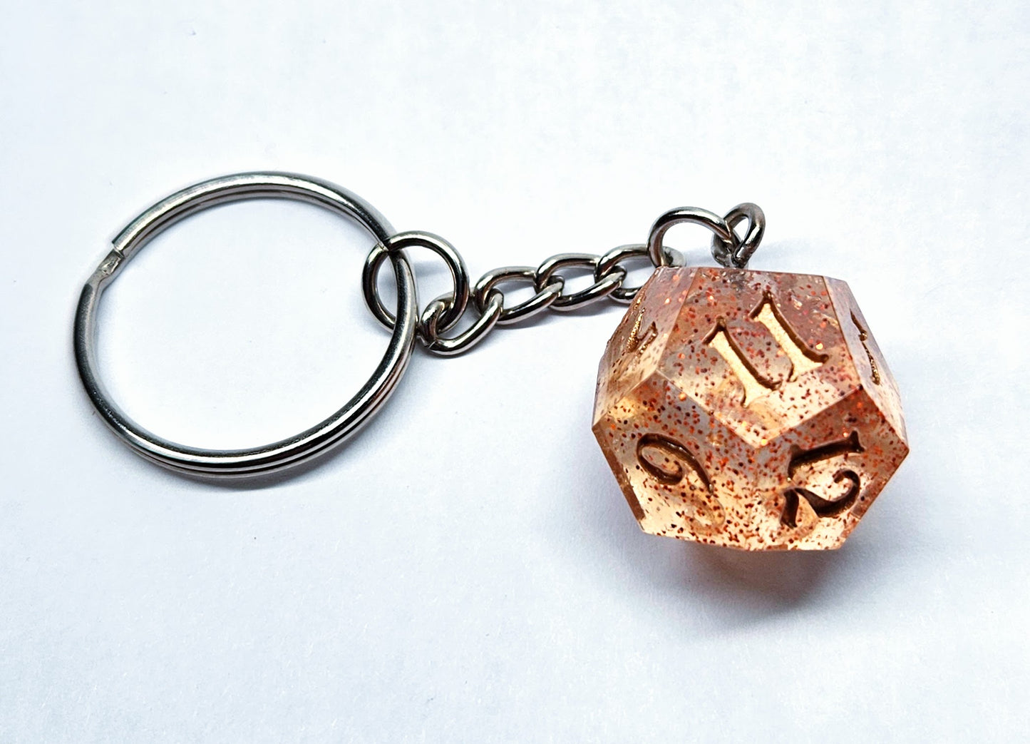 GILDED ROSE D12 Keychain