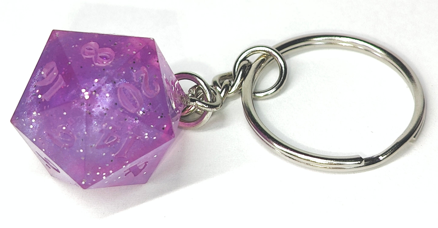 FADING GALAXY D20 Keychain