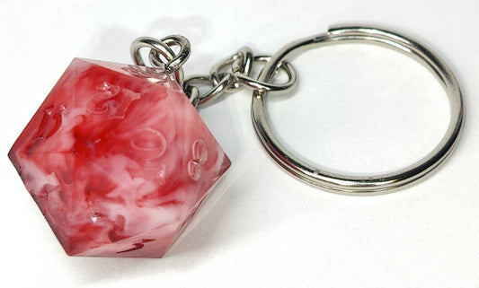 CREME DE ROSE D20 Keychain